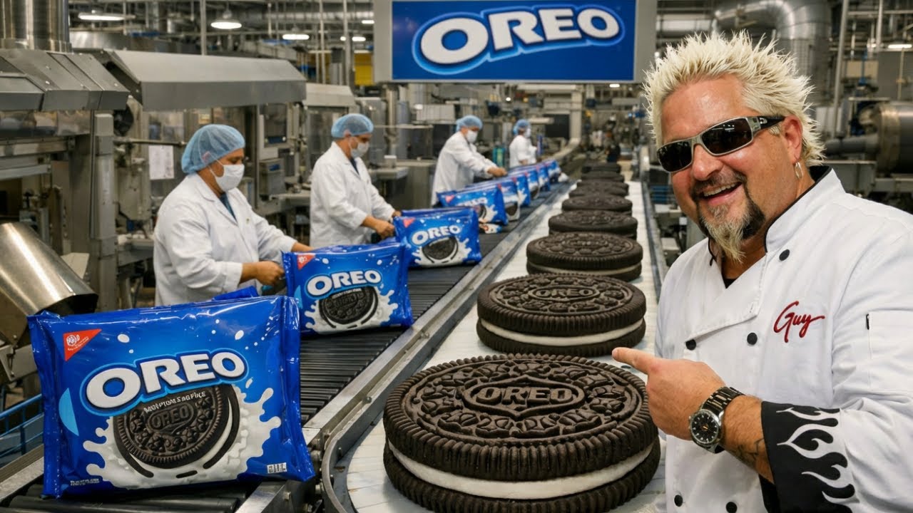 Inside the Classic Oreo Factory: A Timeless American Cookie with Guy Fieri (Full Process)