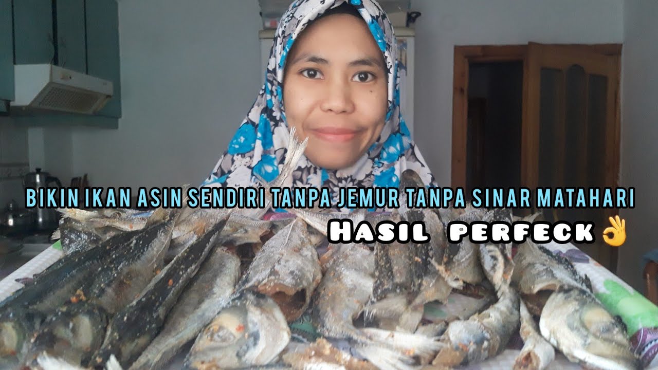 BUAT IKAN ASIN DI MUSIM DINGIN || TANPA MATAHARI TANPA KHAWATIR DIBAWA KABUR KUCING