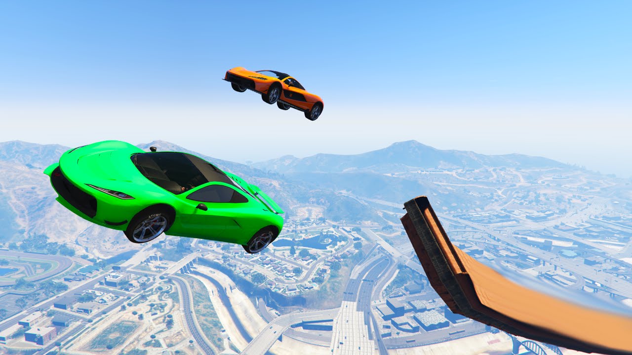 MILE HIGH RAMPS! (GTA 5 Funny Moments)