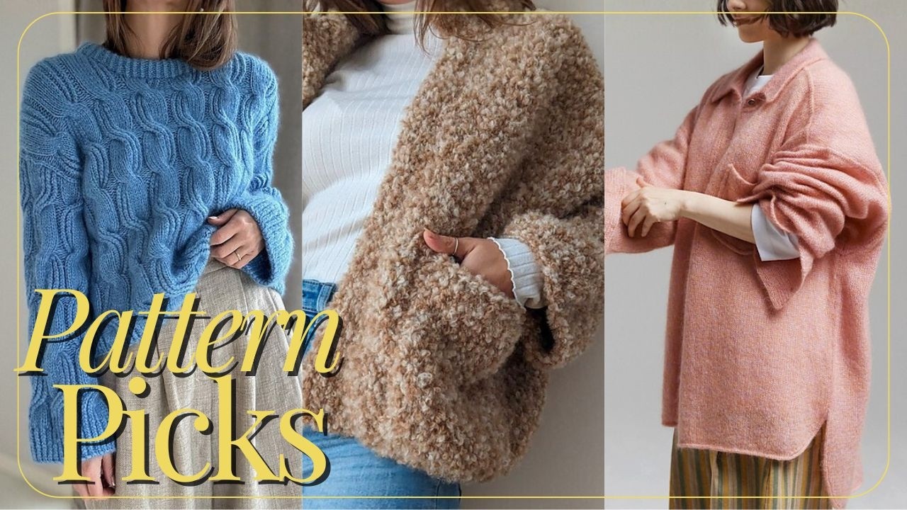 March Knitting Pattern Picks | Textured & Eye-Catching Sweaters for Spring