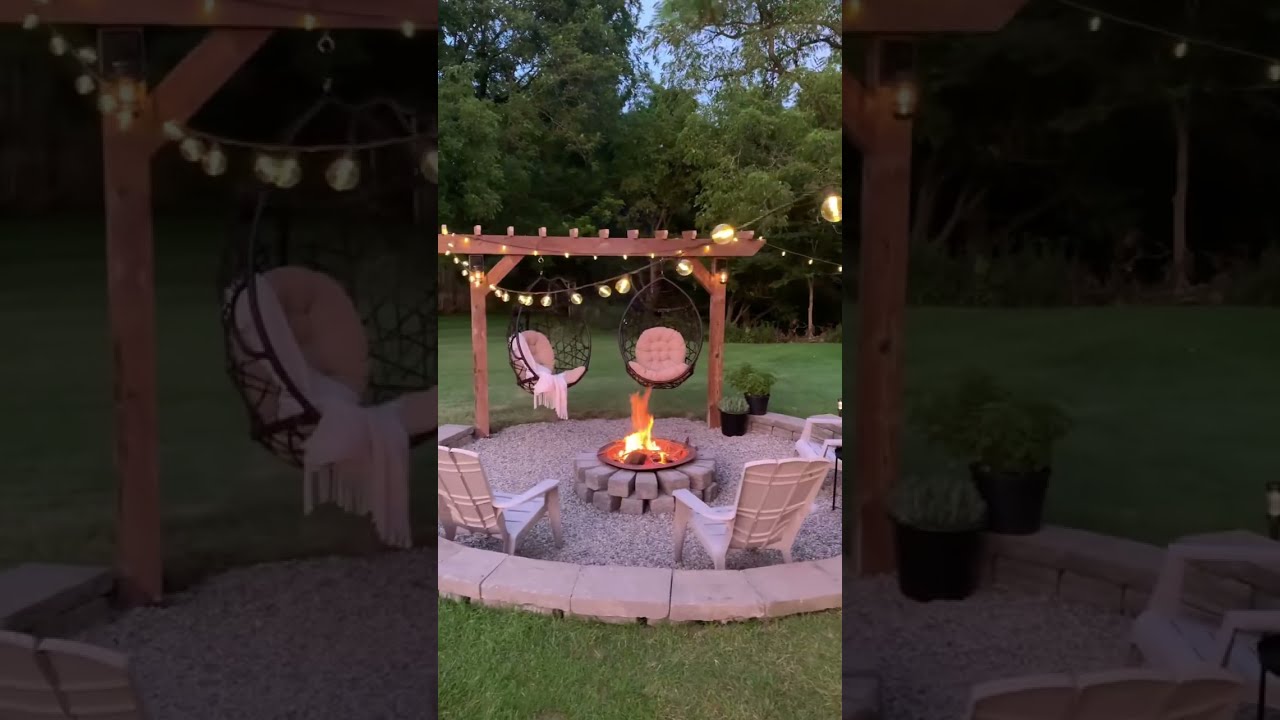 Our firepit 1 year later&hellip; #shorts #diy
