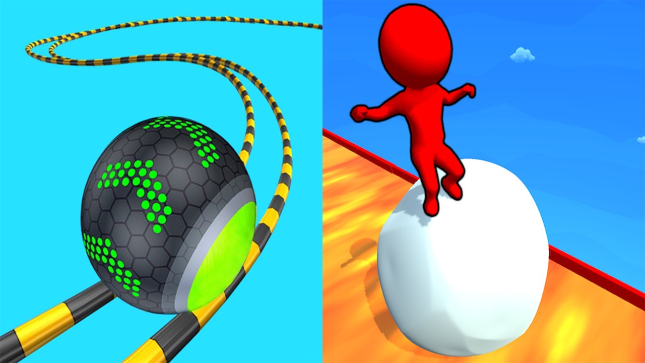 Going Balls VS Snow Race - All Levels Gameplay Android, ios (Part 273)