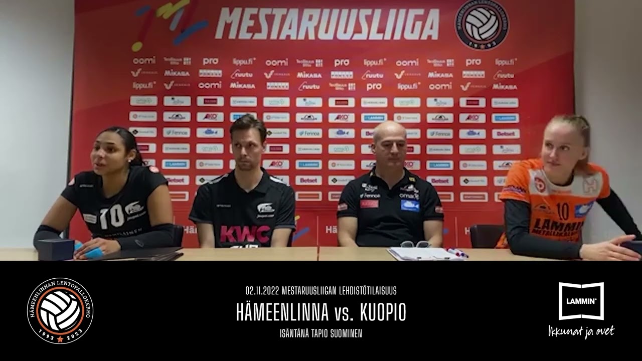Lehdistötilaisuus 221102 HÄMEENLINNA vs. KUOPIO