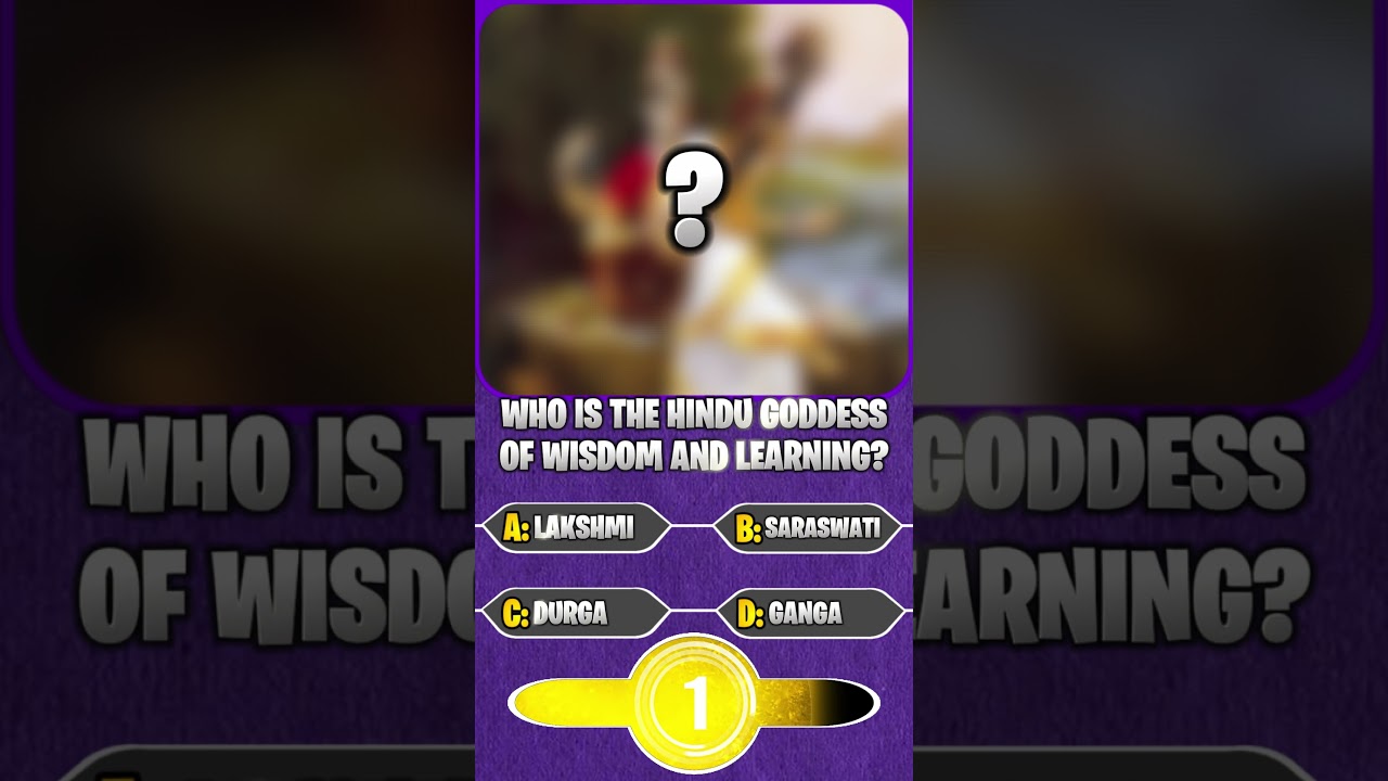 Hindu Heritage Quiz! 10 Who is the Hindu Goddess of wisdom and learning?