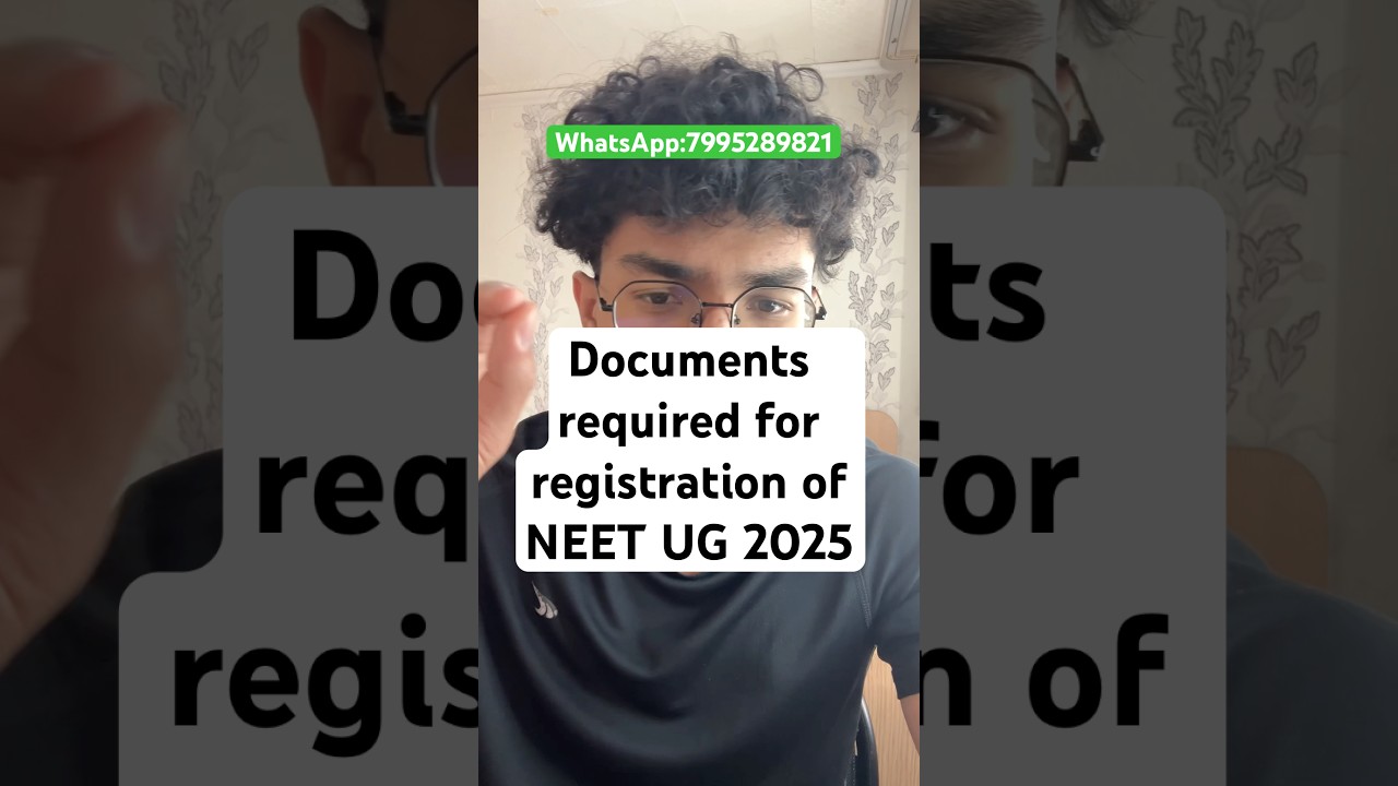 Documents Required for NEET UG 2025 Registration Explained | Telugu | NEET 2025