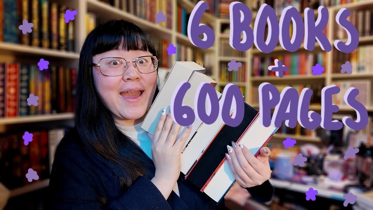 6 Books with 600 Pages for 6000 Subscribers 🎉 Reading Vlog