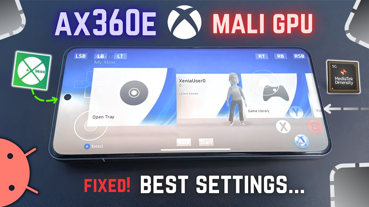 Test emulatora Xbox AX360E na Androidzie z procesorem graficznym Mali &mdash; konfiguracja i najlepsze ...