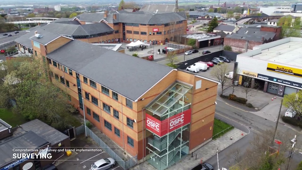 Oldham Sixth Form College Drone Footage