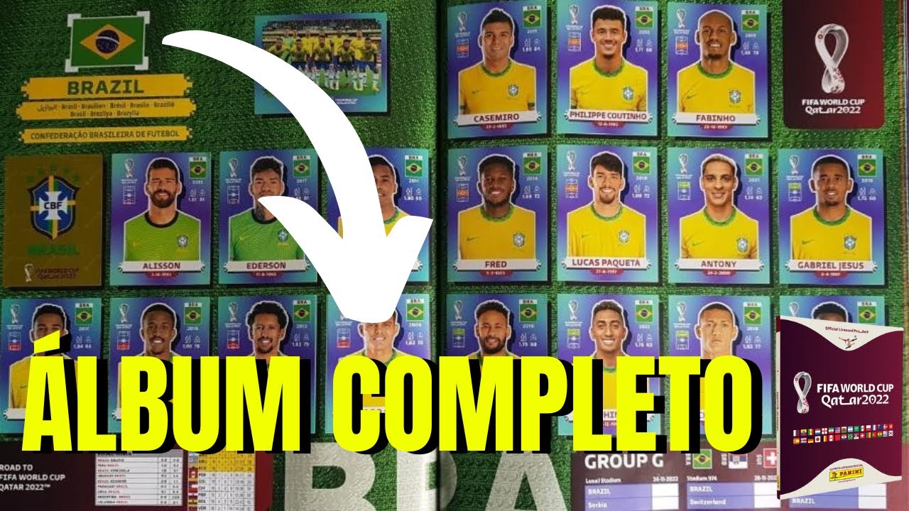ALBUM DE FIGURINHAS COMPLETO - COPA DO MUNDO QATAR 2022