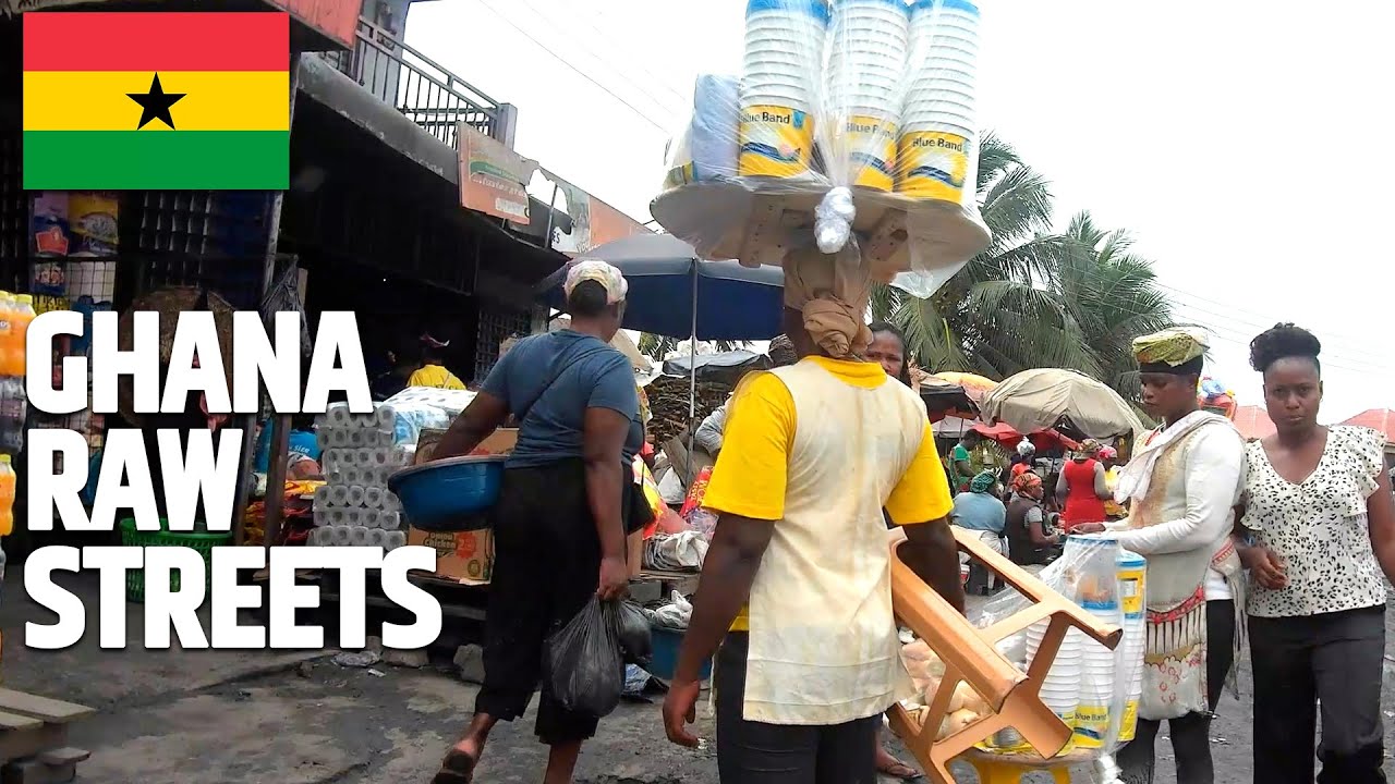 4K WALK: Early Morning LOCAL MARKET 2026 Ghana || DAILY HUSTLE ASMR