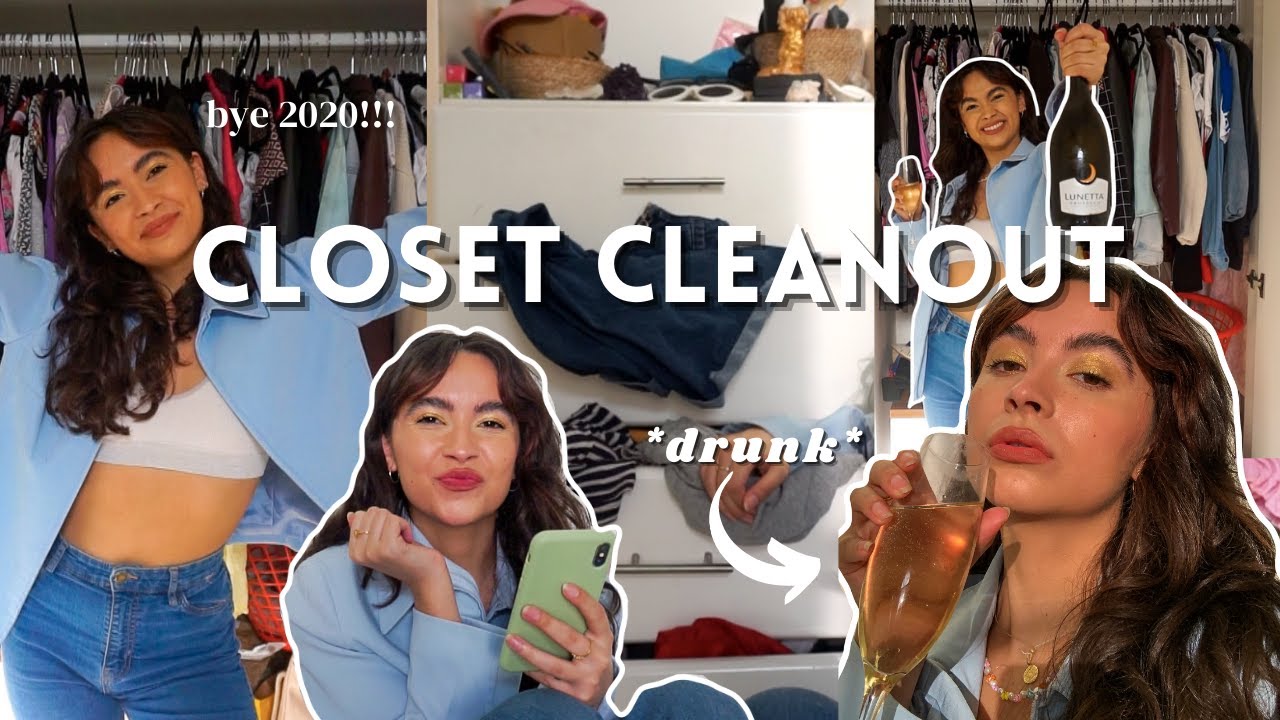 DRUNK CLOSET CLEAN OUT *bye 2020*