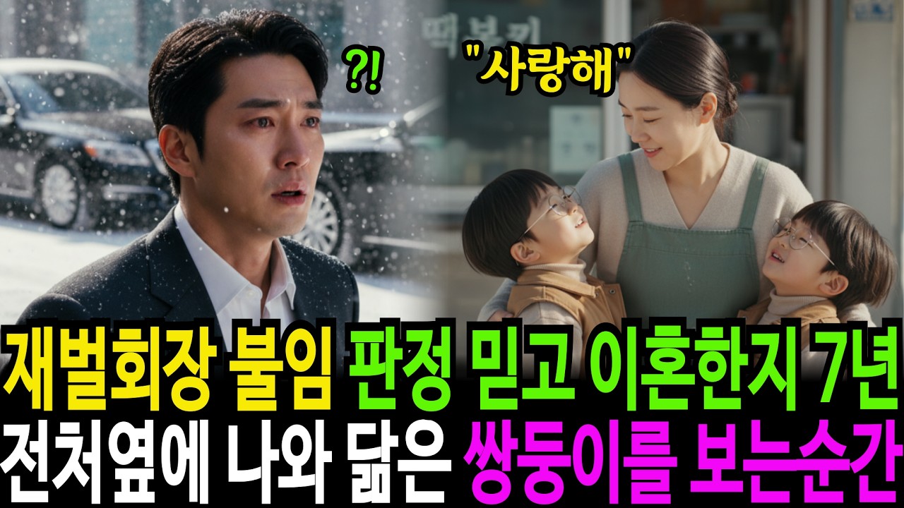 재벌회장 불임 판정에 이혼한지 7년, 전처 옆에 나와 닮은 천재 쌍둥이를 본 순간ㅣ노후사연ㅣ인생사연ㅣ감동사연