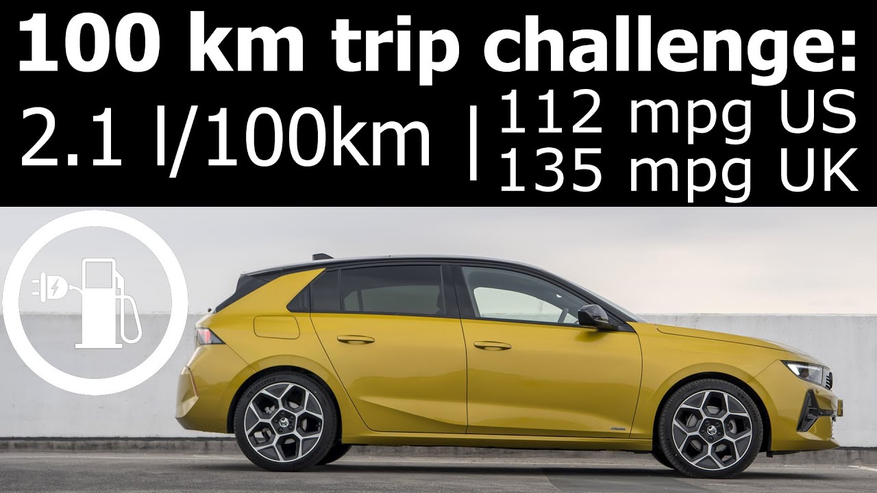 Opel Astra Hybrid 1.6Turbo 180PS: 100 km distance with fuel consumption (economy) test, charged PHEV