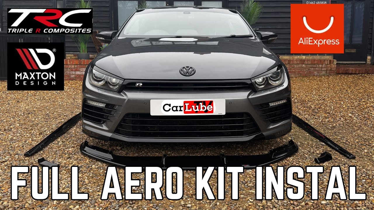 VW Scirocco R Aero Kit Install - Front Splitter- Side Skirts - Rear Bumper Spats - How To