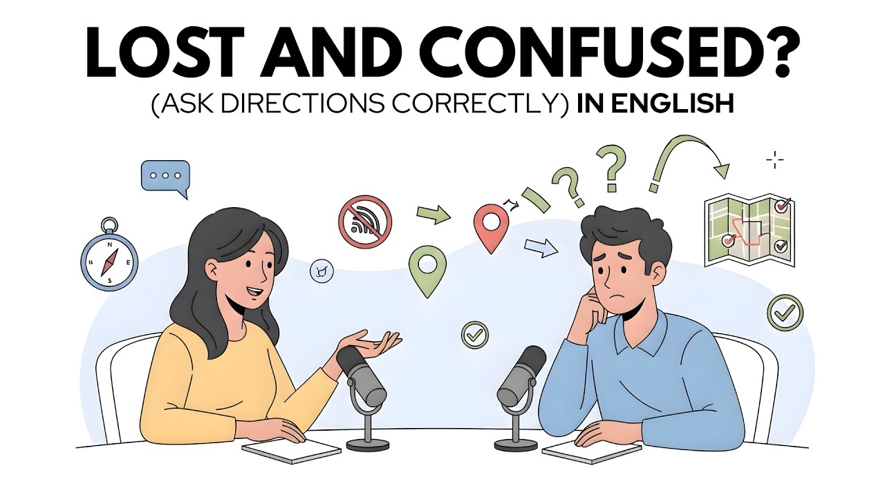 How to Ask for Directions in English | Getting Lost Abroad? | English Listening | English Podcast