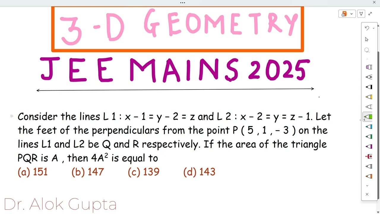 Consider the lines L1:x−1=y−2=z and L2:x−2=y=z−1. Let the feet of the perpendiculars from the point