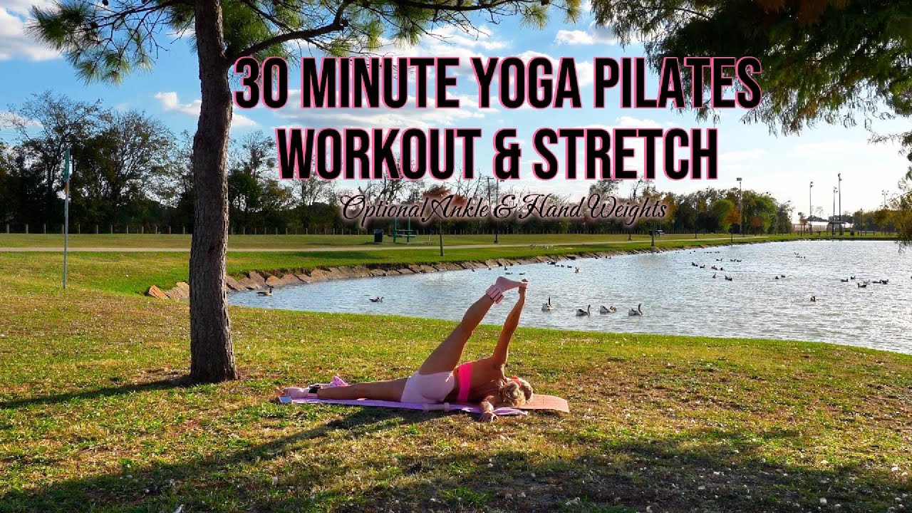 30-Min Yoga Pilates Flow + Stretch | Optional Weights