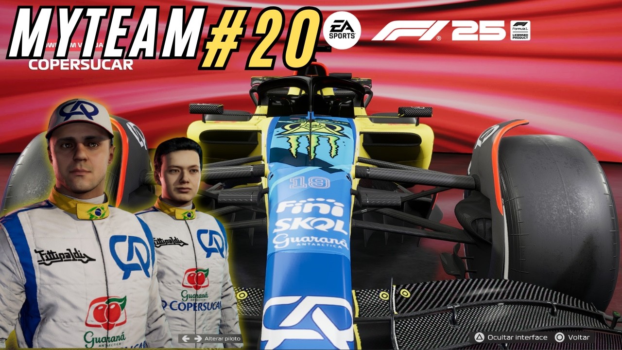 A COPERSUCAR Está de Volta no F1 25 | Equipe Brasileira no MyTeam em 2K GP DO MÉXICO