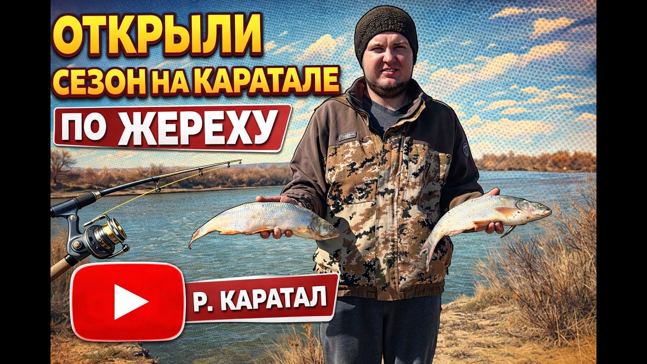 Первый выезд - и сразу ЖЕРЕХ! КАРАТАЛ 2026🎣#рыбалка#жерех#Каратал#спиннинг#fishing#kazakhstan
