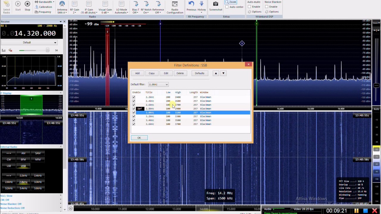 SDR Console v3 : il miglior programma SDR, recensione italiano (con SDRplay)