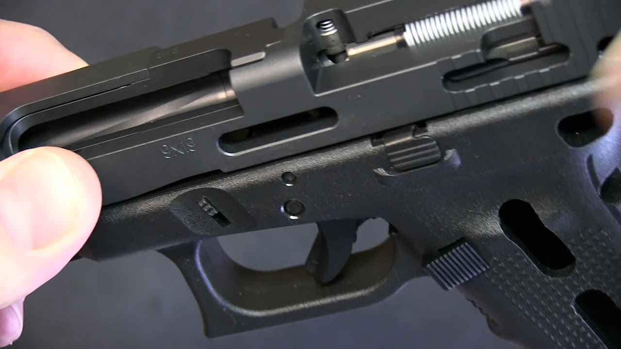 Как работает пистолет Glock (с разрезом корпуса Glock)