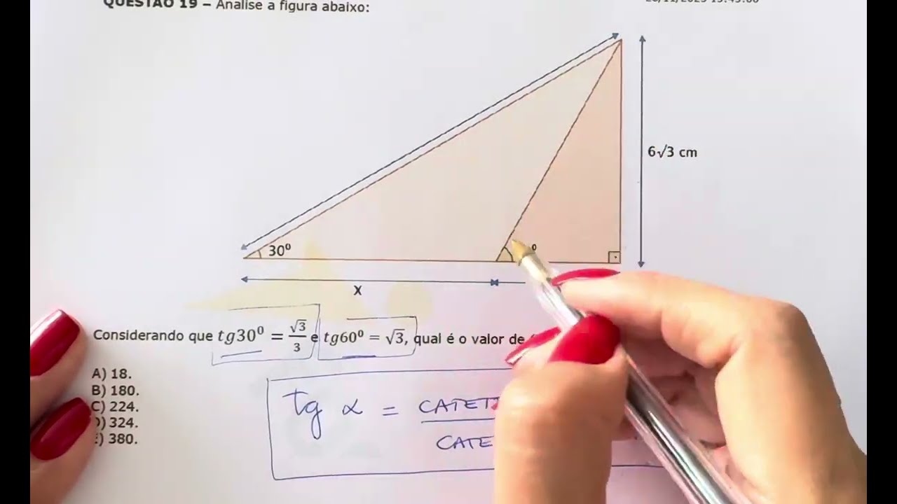 FUNDATEC - Trigonometria no triângulo retângulo - Venâncio Aires 2025
