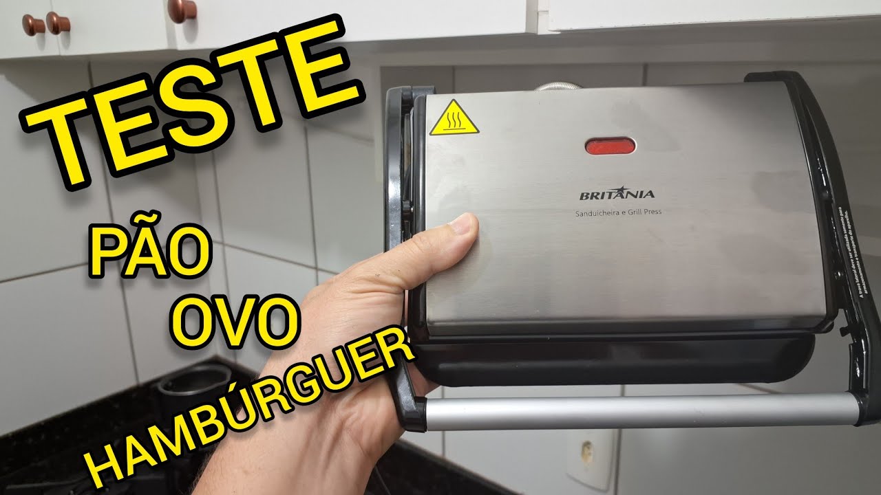TESTANDO SANDUICHEIRA GRILL PRESS BGR27I BRITÂNIA: VALEU A PENA COMPRAR?