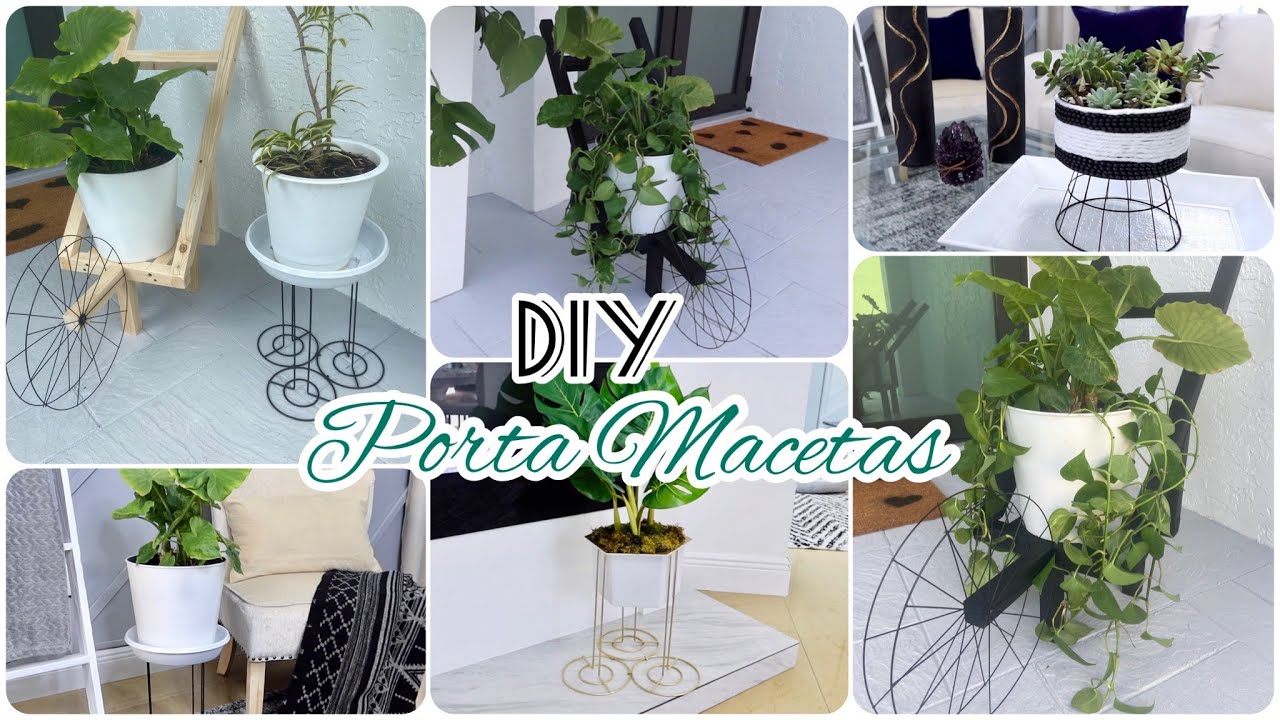 COMO HACER PORTA MACETAS PARA TUS PLANTAS🪴 SOPORTES PERFECTOS Y ECONOMICOS PARA TU HOGAR