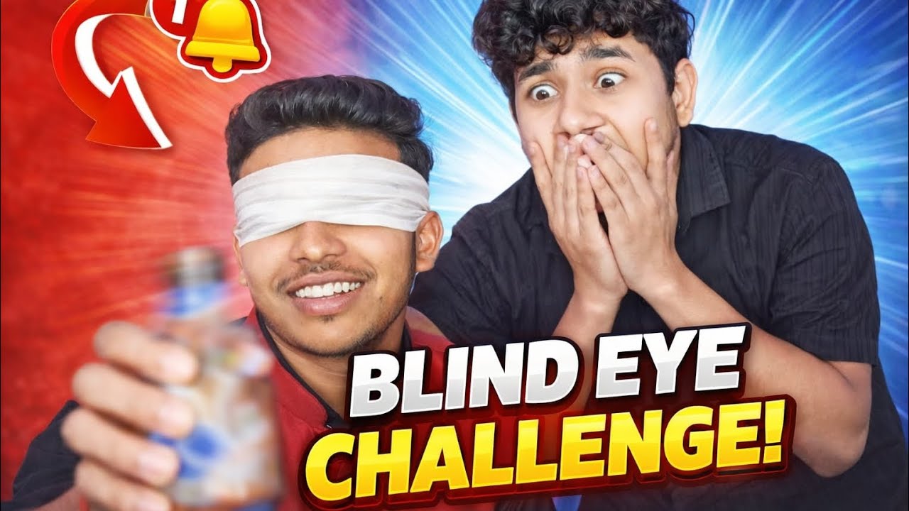 Aankhon Par Patti 😵 Blind Eyes Challenge Gone Wrong