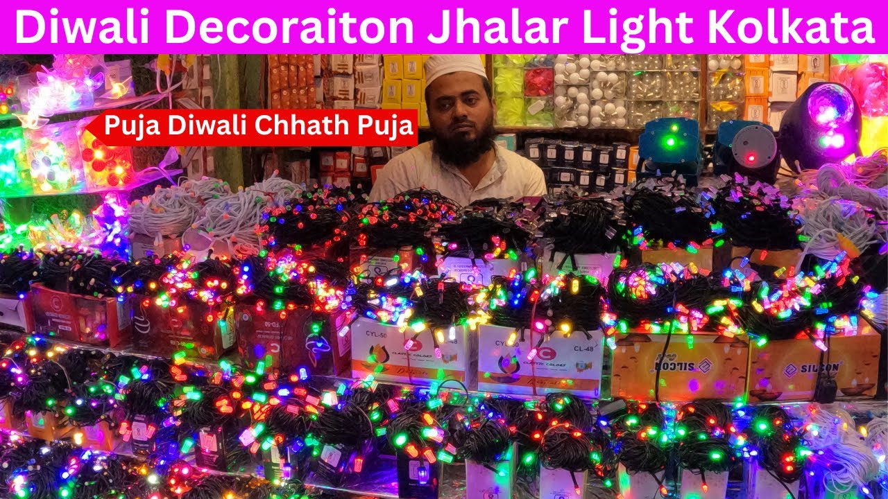 Diwali Decorataion Items Wire Bulb Light Led Light Ezra Street Kolkata New Video 2024
