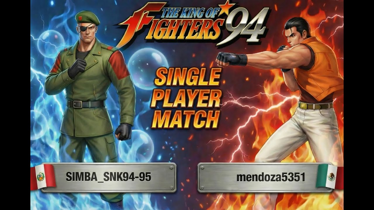 The King of Fighters '94 SIMBA_SNK94-95 (PE) Vs mendoza5351 (MX) || Play Date 29 Dec 25