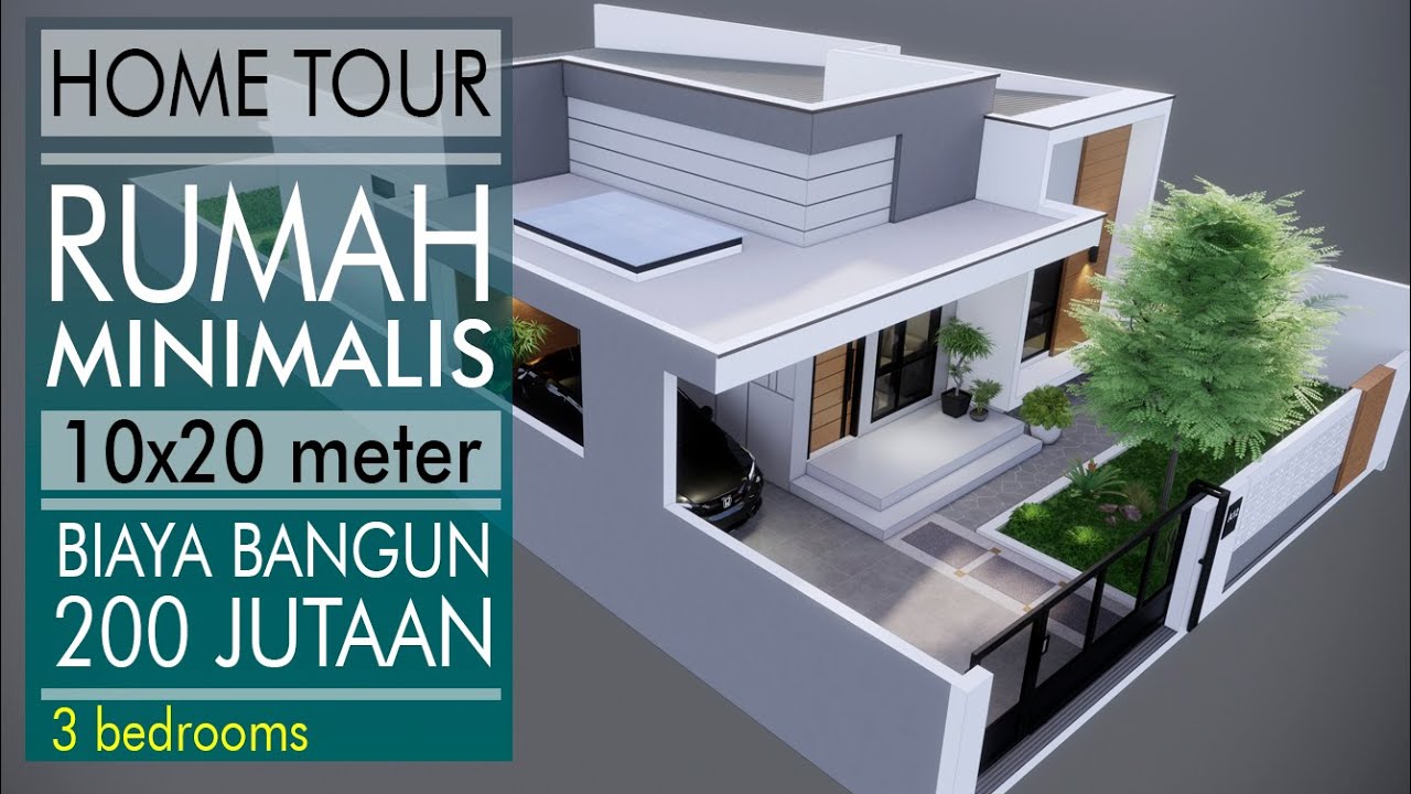 Rumah Minimalis 10x20 #simplehouse #modernhouse #housetour
