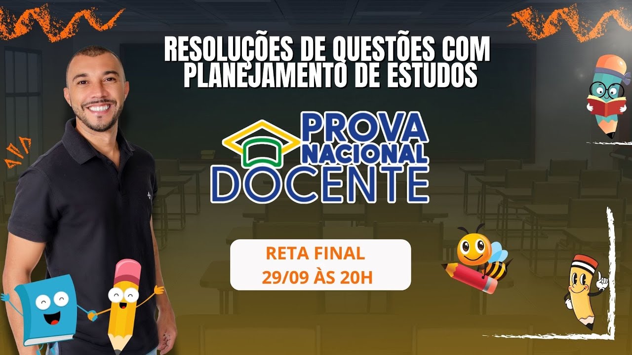 RETA FINAL PND: Resoluções de Questões com Planejamento de Estudos com o professor Romário Falci
