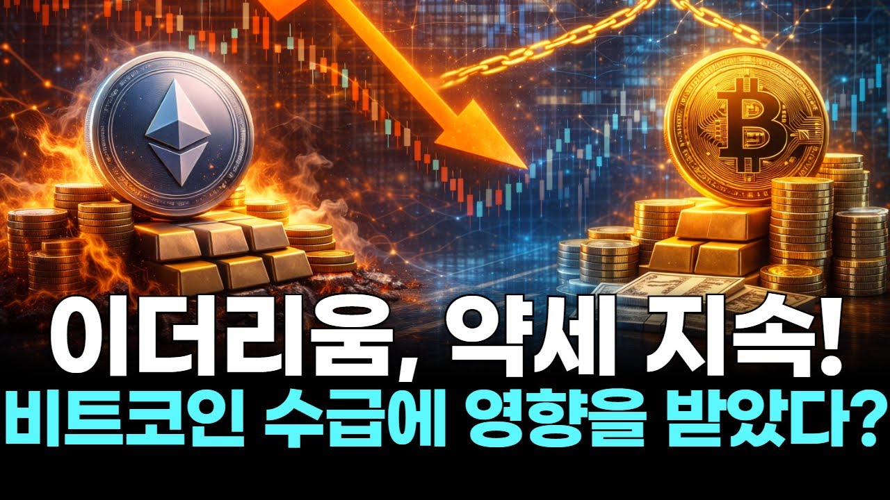 이더리움, 약세 지속! 비트코인 수급에 영향을 받았다?