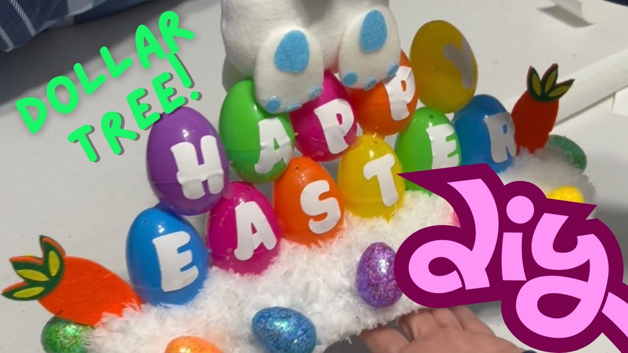 Dollar Tree Easter Egg Centerpiece DIY