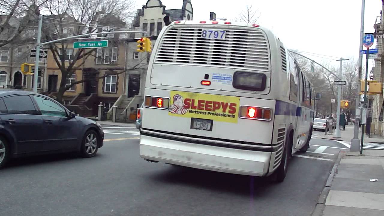 MTA NYCT Bus: 1996 Nova-RTS B45 Bus #8797 at New York Ave-St Johns Place
