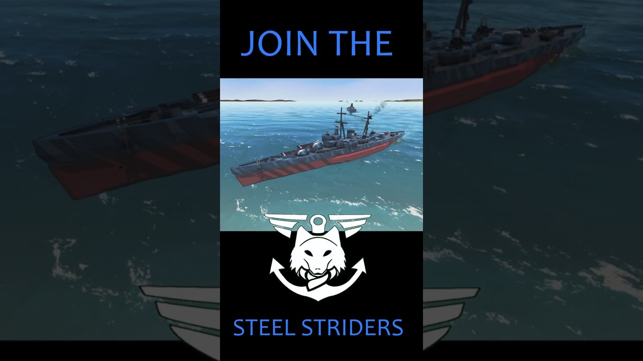 JOIN THE STEEL STRIDERS!!! 🐺⚓ #fromthedepths #gaming  #fighterjet #battleship