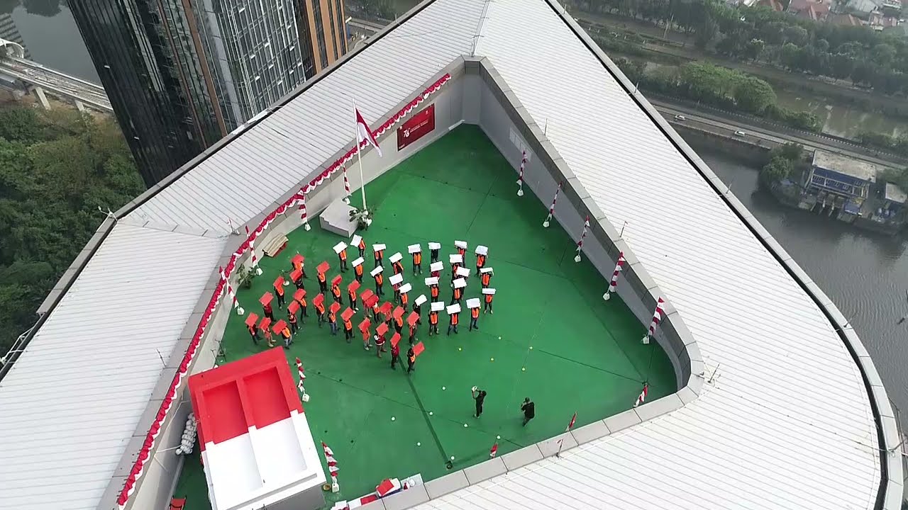 Indonesia 76th Independence Day on the rooftop of Rajawali Place