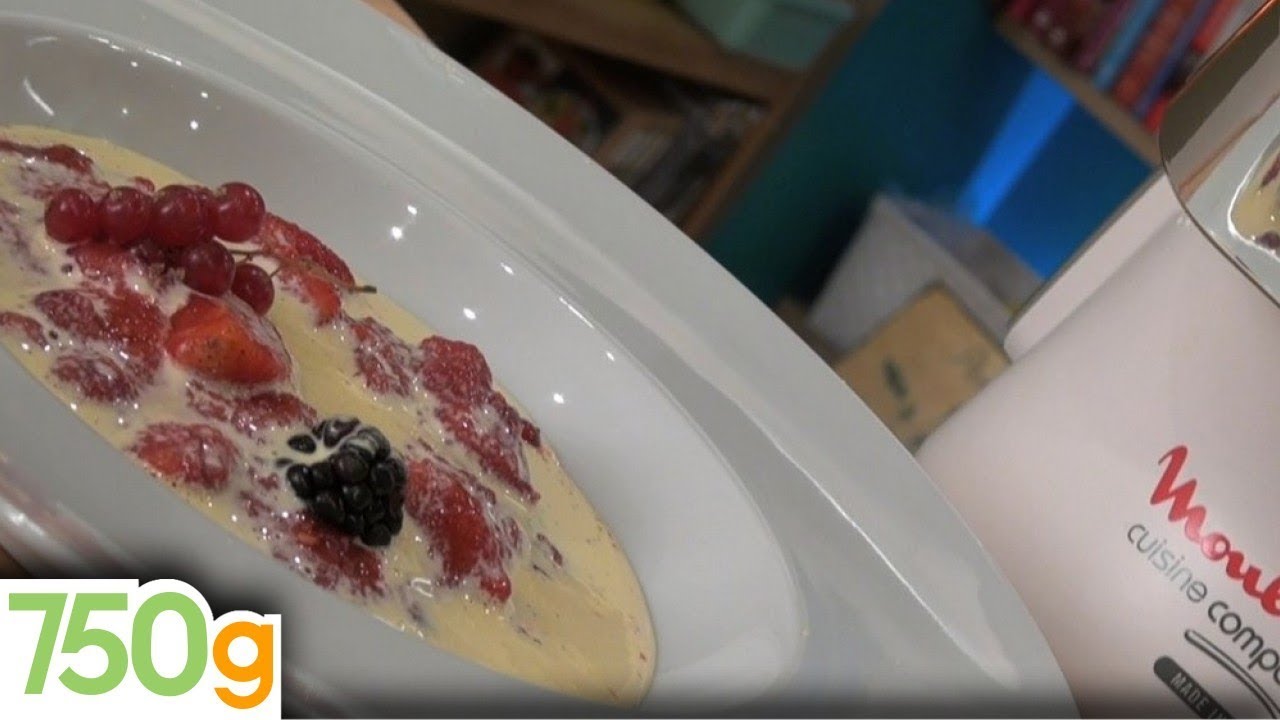 Recette de Soupe de fruits rouges au sabayon de champagne - 750g