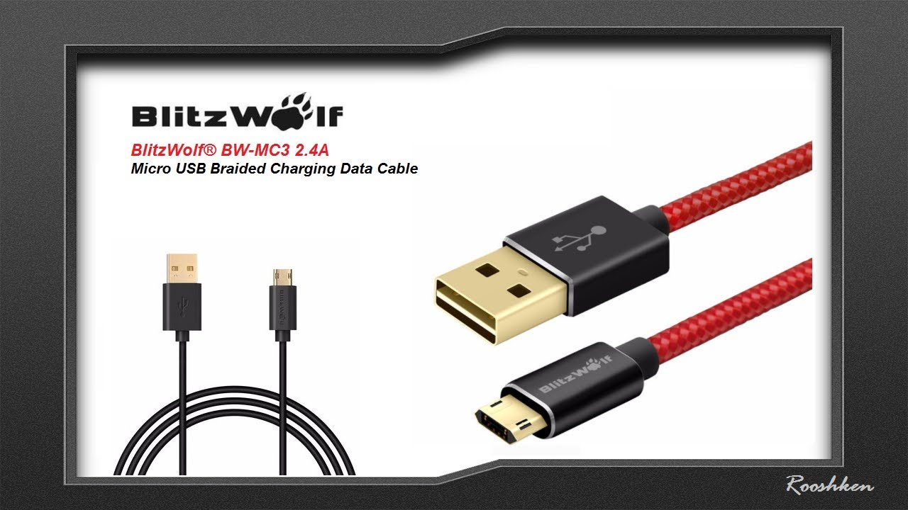 BlitzWolf BW-MC3 - Solidny przew&oacute;d USB-MicroUSB dane/ładowanie