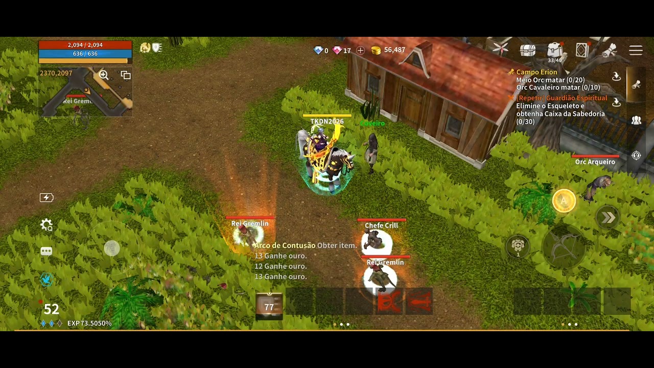 WYD MOBILE BR TK TRANS ATUALIZAÇÃO NOVA QUEST COVEIRO MISSÃO RÁPIDO ⏩ ITENS,BUILD,SKILL NECESSÁRIAS👺