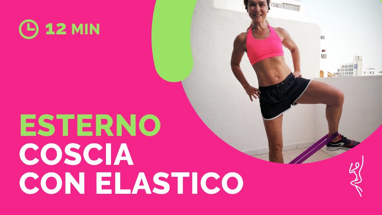 Allenamento a casa: tonificazione esterno coscia con elastico (in 12 minuti!) 🔥