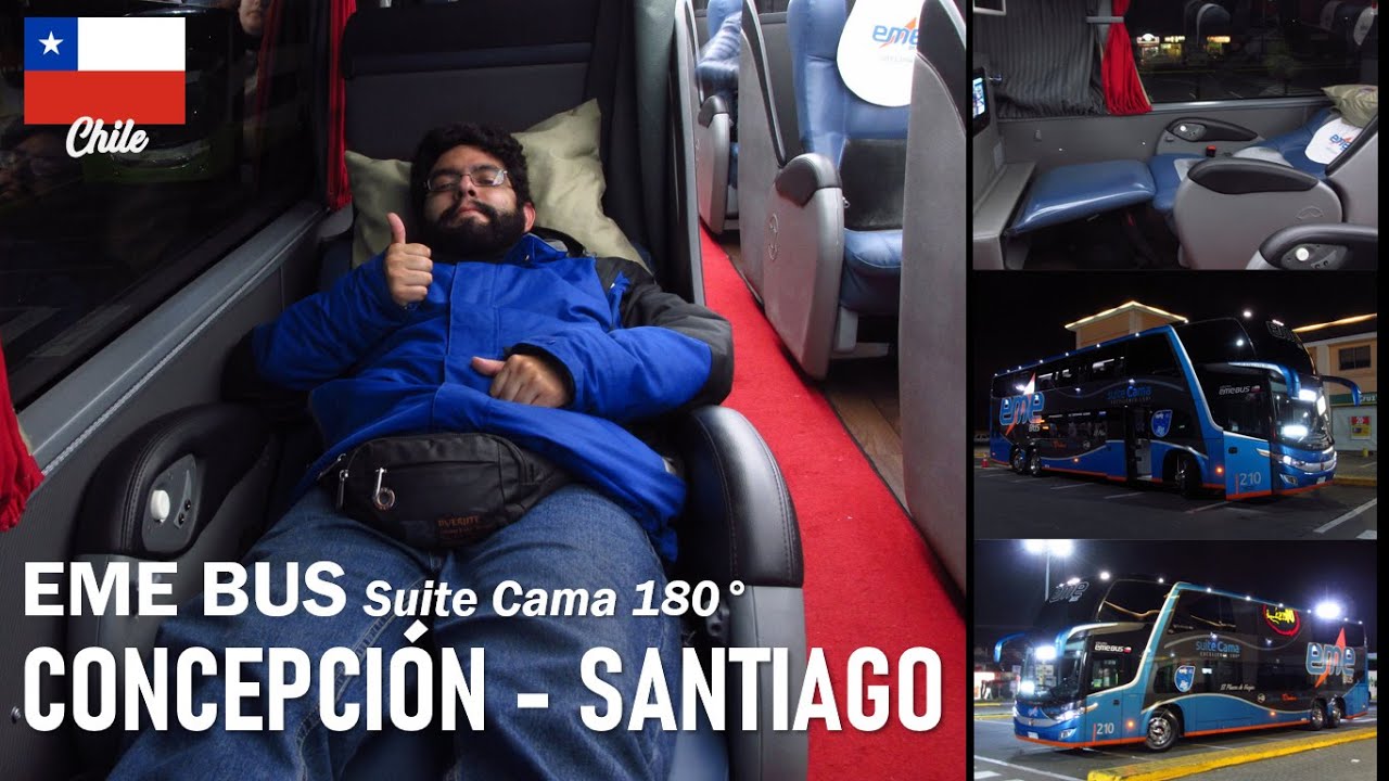 Travel EME BUS Suite, Консепсьон - Сантьяго на автобусе Marcopolo G7 | Езда на автобусе