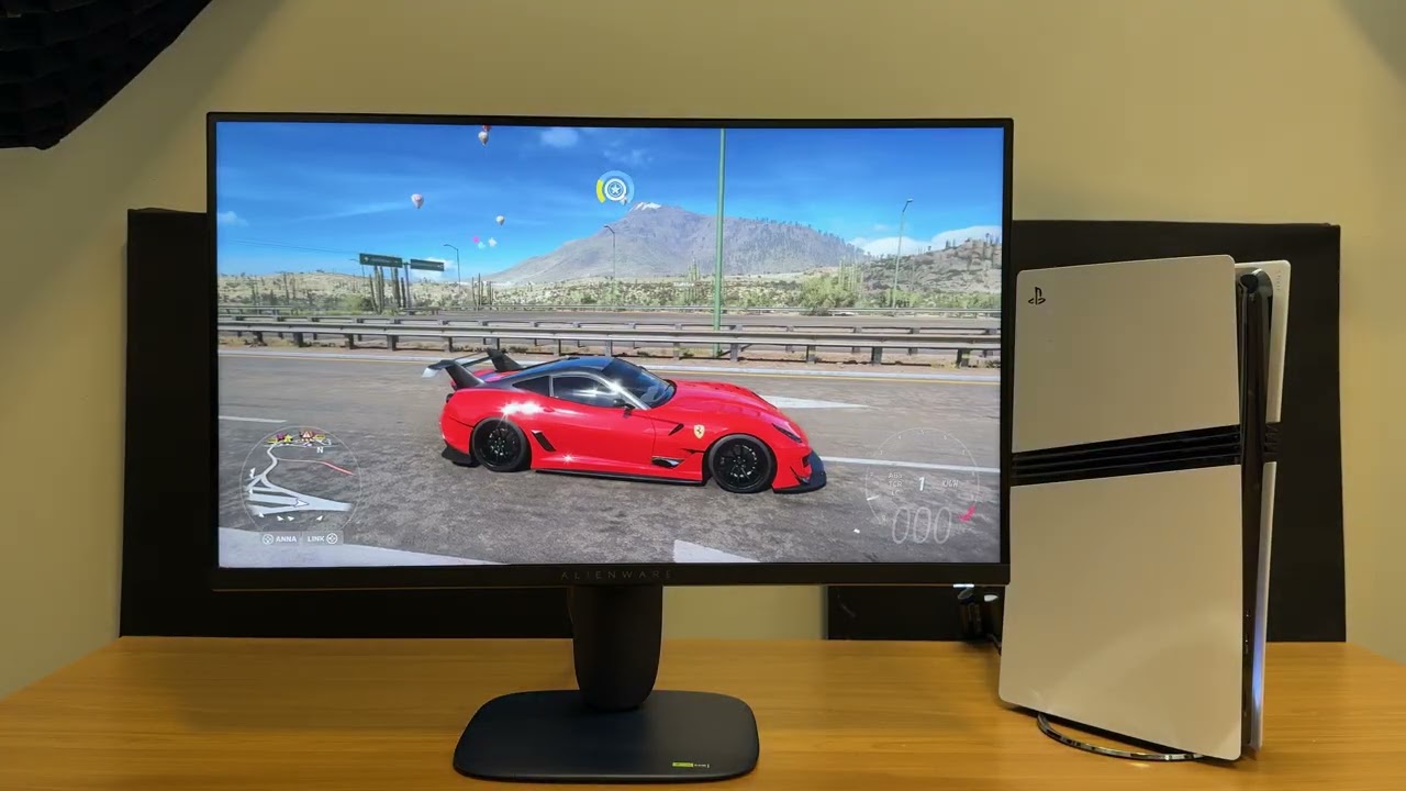 MONITOR ALIENWARE AW2725DM NO PS5 PRO! FORZA HORIZON 5 EM QHD 120Hz (FAST IPS 180Hz 1ms + G-SYNC)