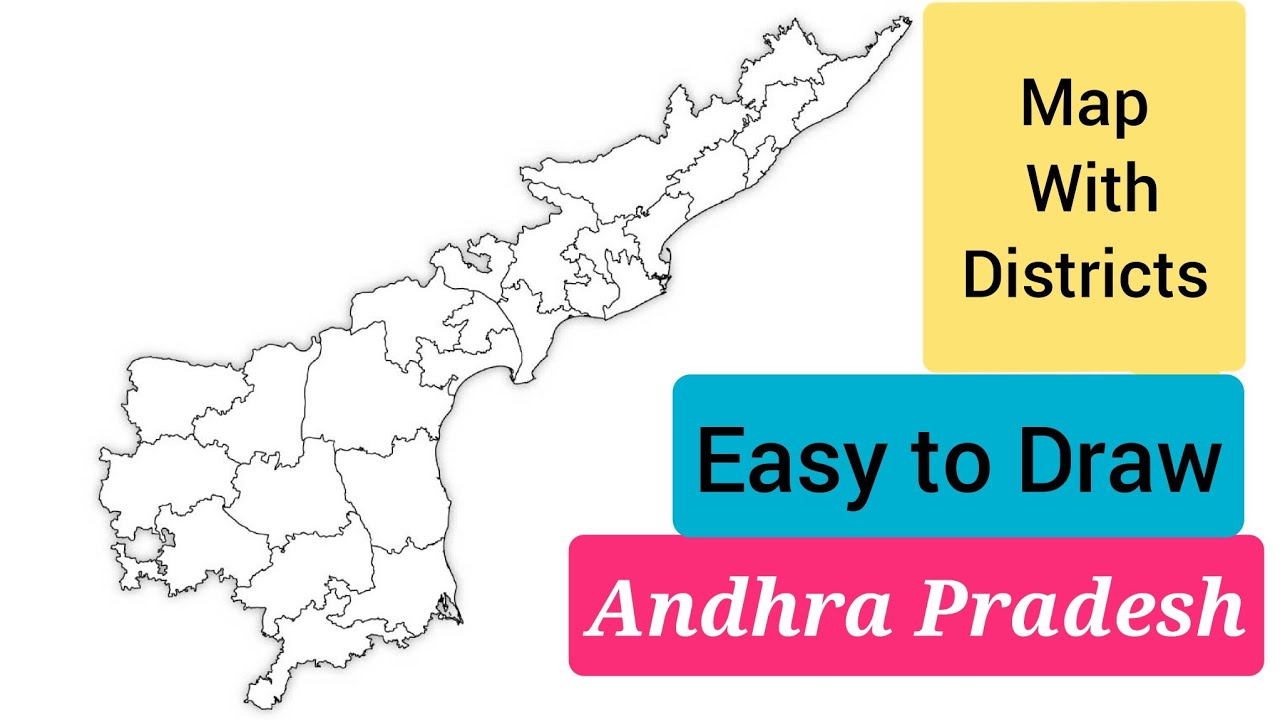 Andhra Pradesh Map with Districts