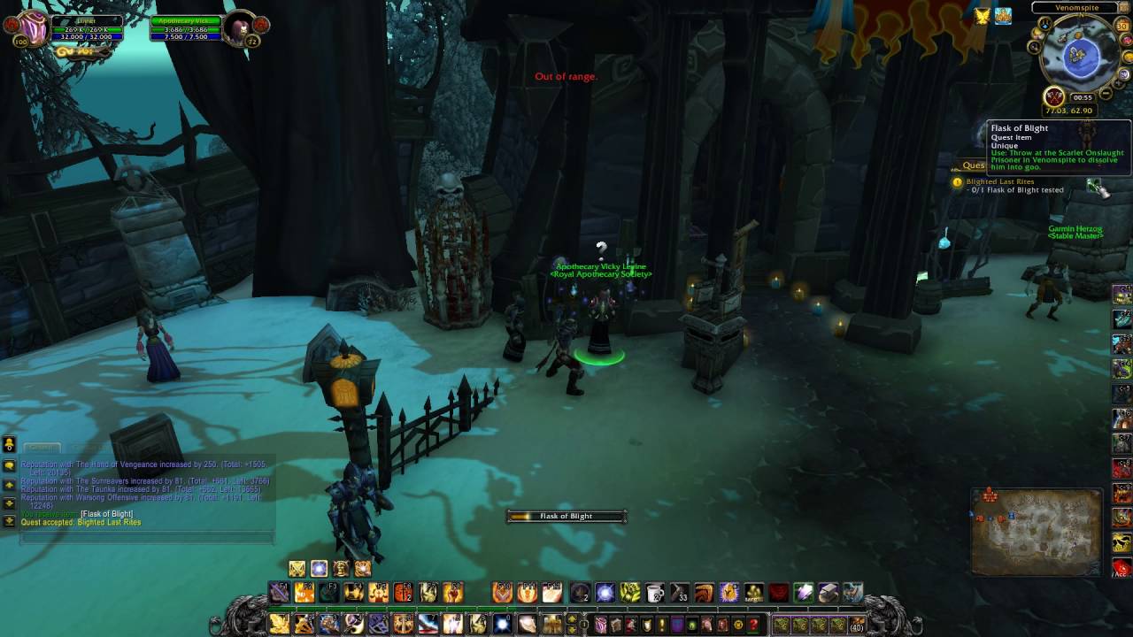 Blighted Last Rites Quest ID 12206 Playthrough Dragonblight