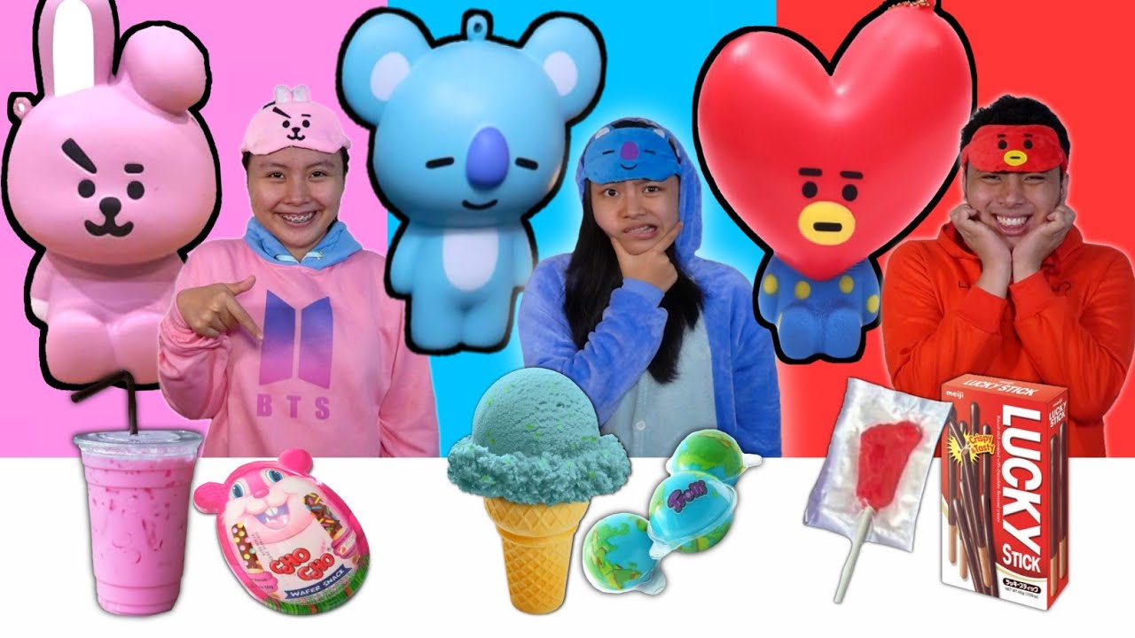 PILIH KARAKTER BT21 SESUAI MAKANAN 1 WARNA PART 4 ! Tolong  Chimi ku Terbelah 2 ..