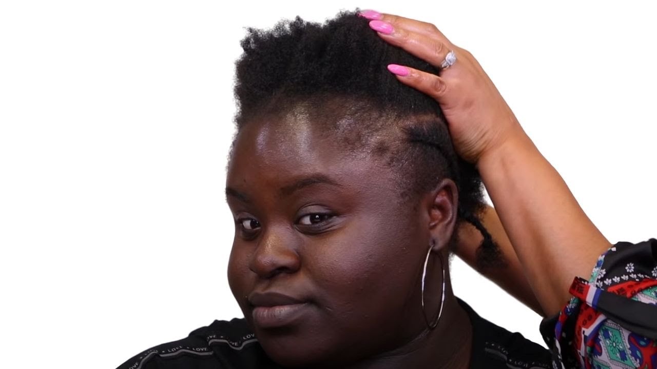 NATURAL HAIR BRIDAL HAIR AND MAKEUP TRANSFORMATION DARK SKIN BRIDE NATURAL HAIR