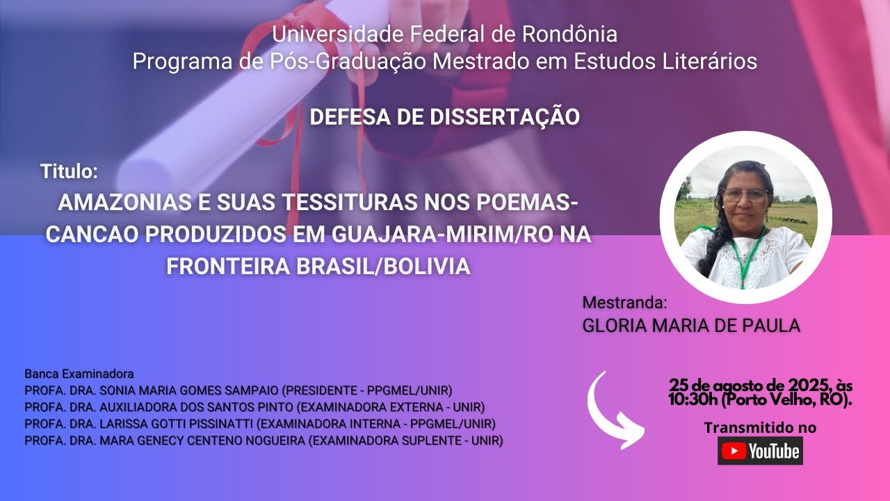 Banca de Defesa - GLORIA MARIA DE PAULA