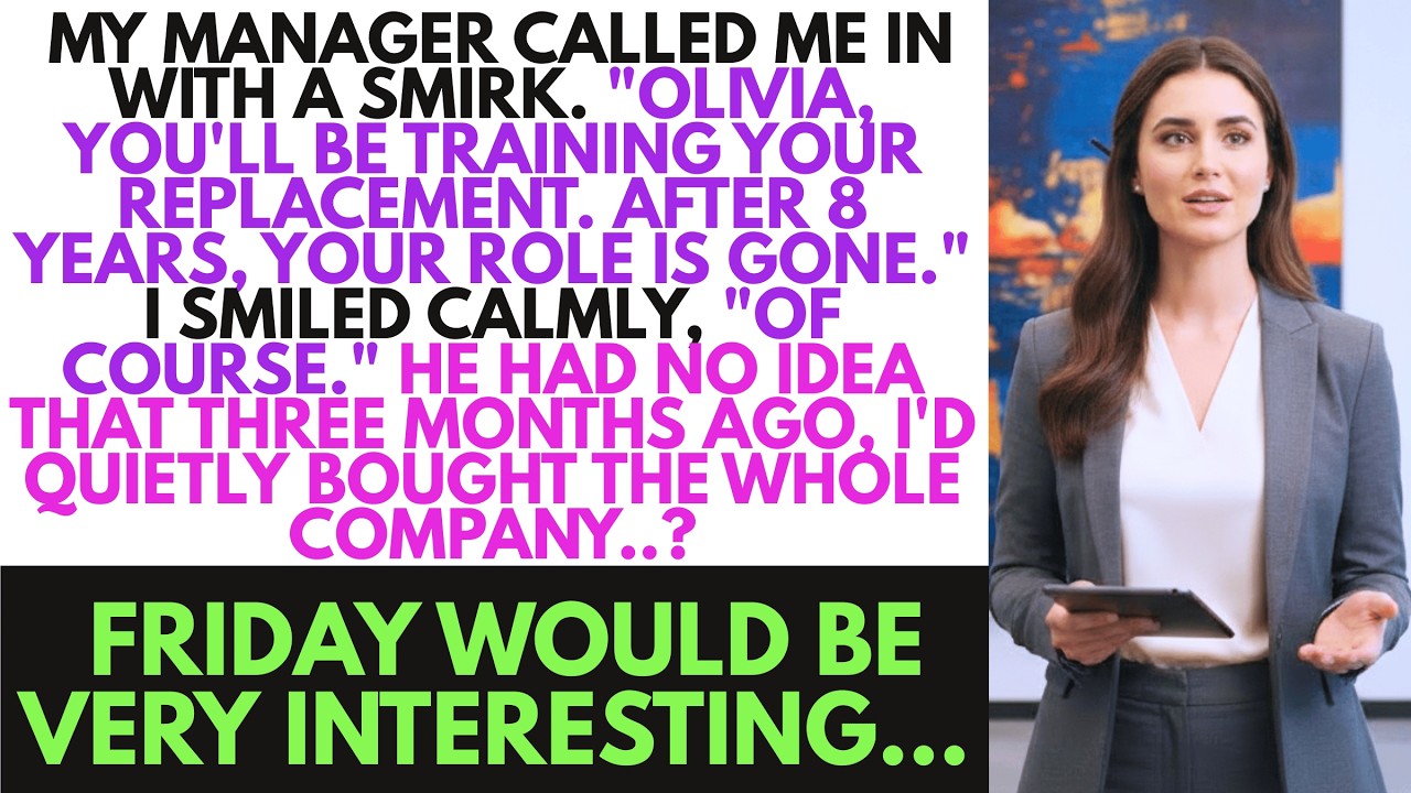 My manager told me to train my replacement, but he had no idea I owned the entire company.